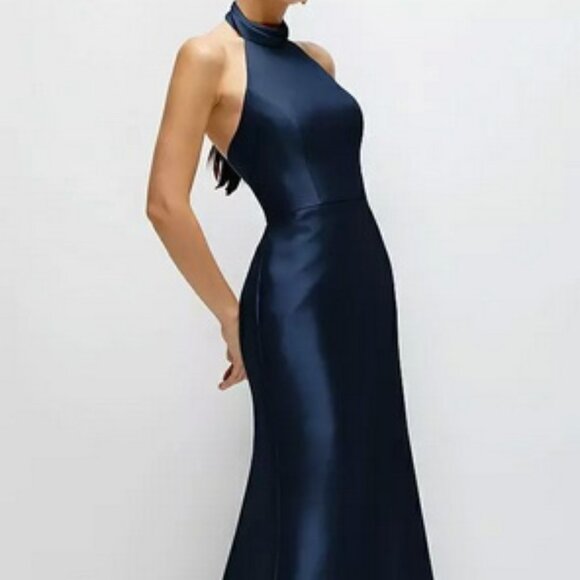 ALFRED SUNG Navy Blue Maxi Dress - Picture 3 of 6